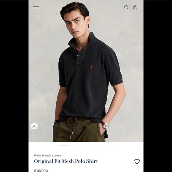 Ralph Lauren Classic Fit Mesh Polo Shirt Size L - Picture 9 of 9